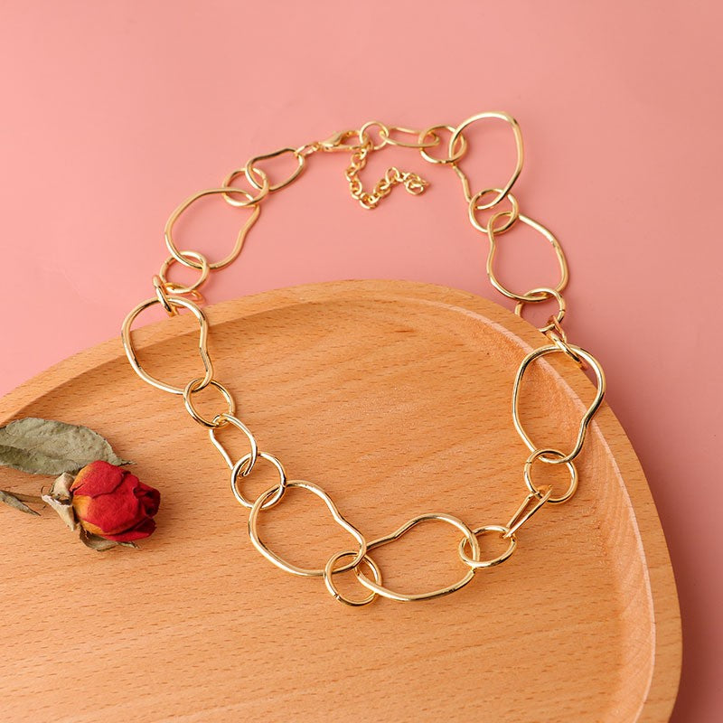 Irregular Organic Link Necklace