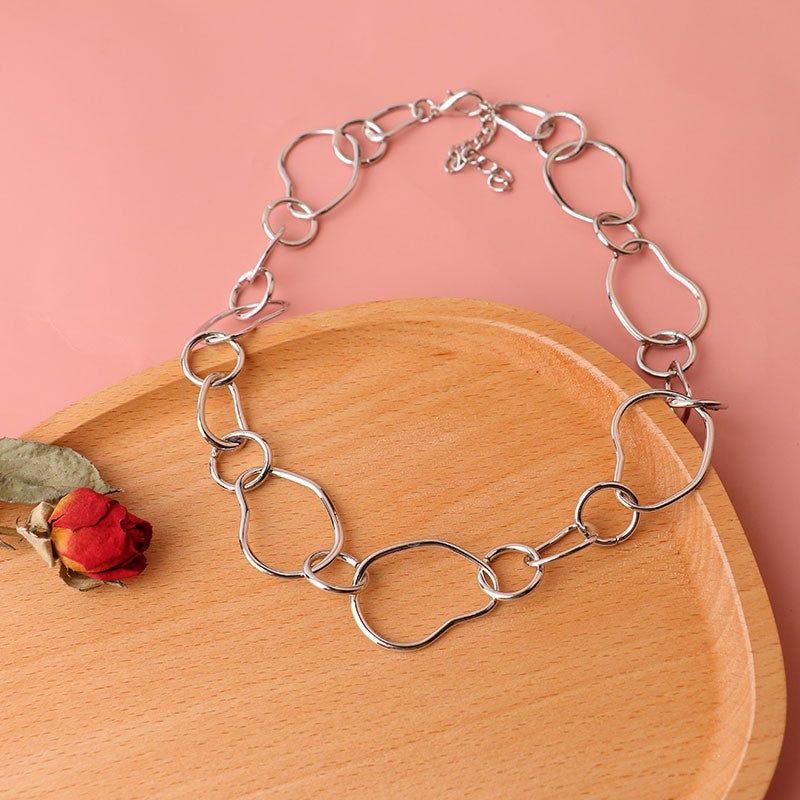 Irregular Organic Link Necklace