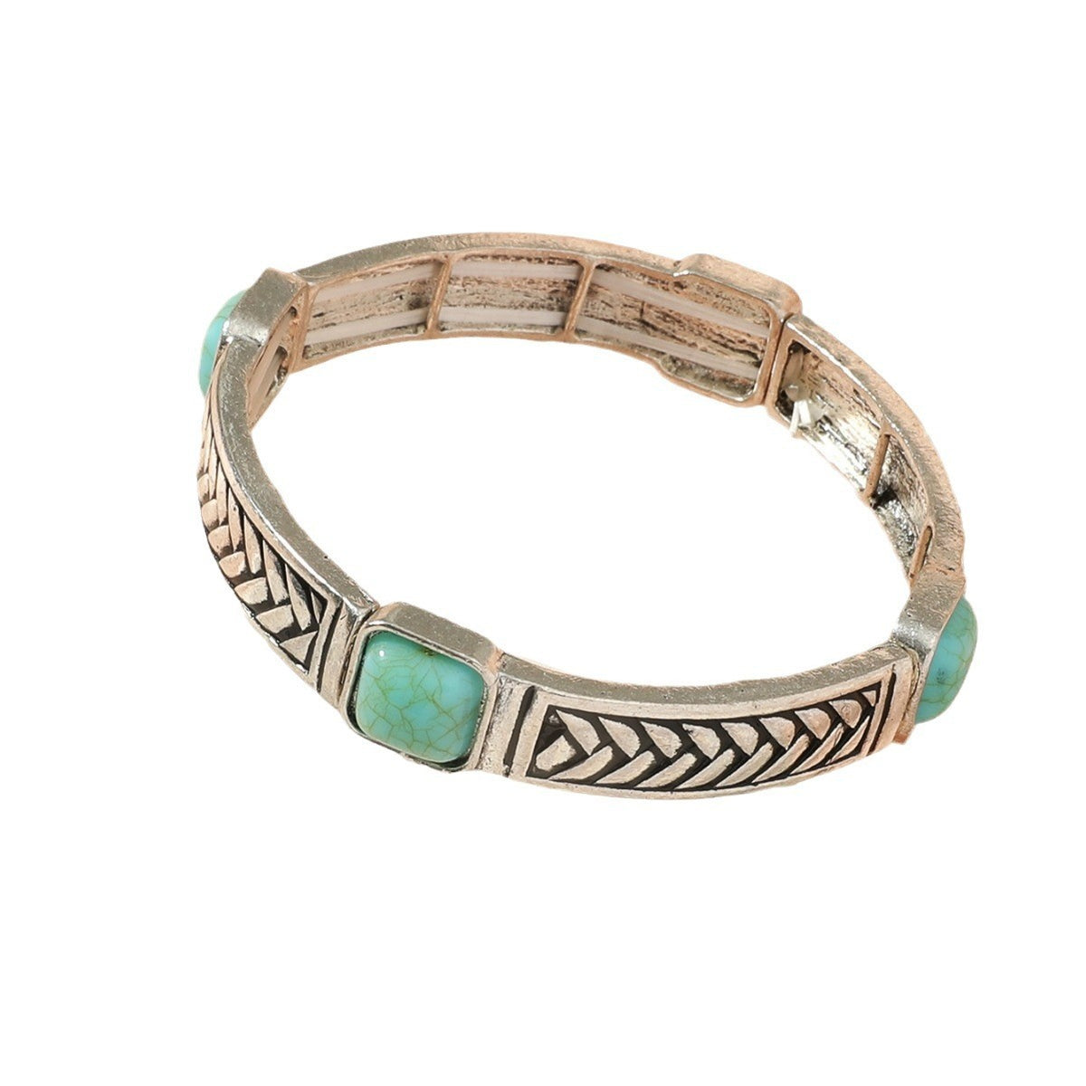 Turquoise Chevron Cuff Bracelet