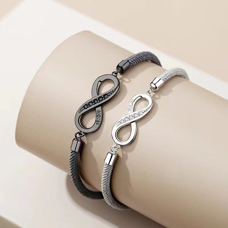 Infinity Woven Cord Bracelet Set