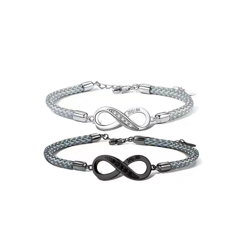 Infinity Woven Cord Bracelet Set
