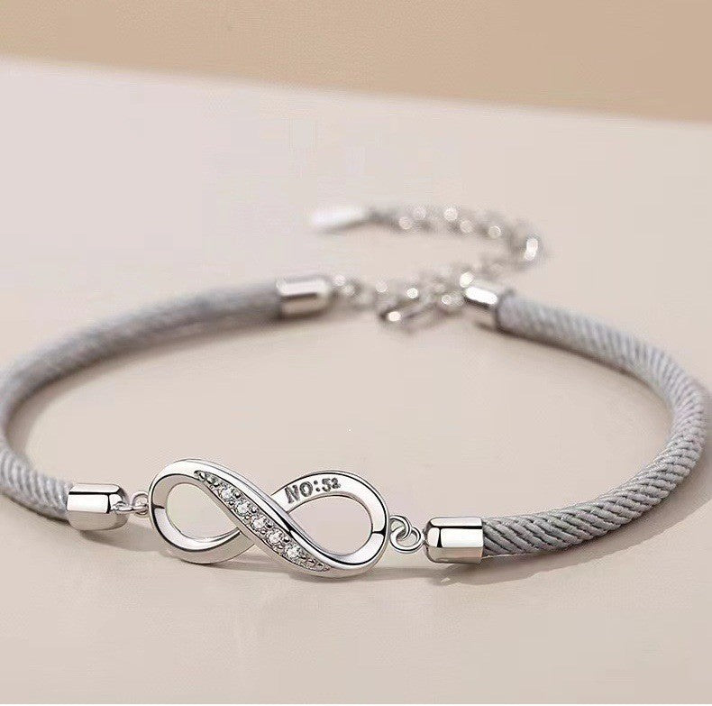 Infinity Woven Cord Bracelet Set