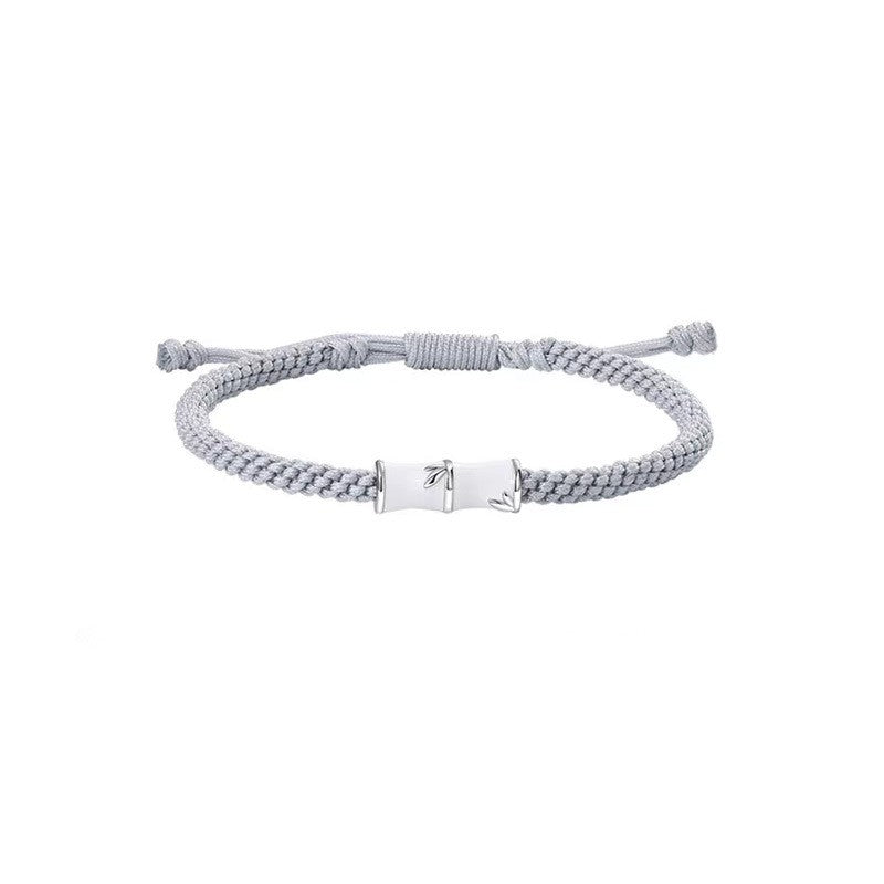 Bamboo Segment Braided Bracelet Set