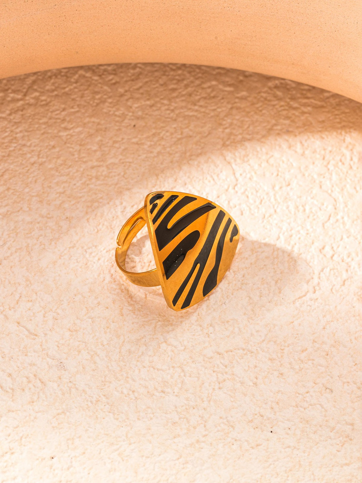 Zebra Print Triangle Jewelry Set