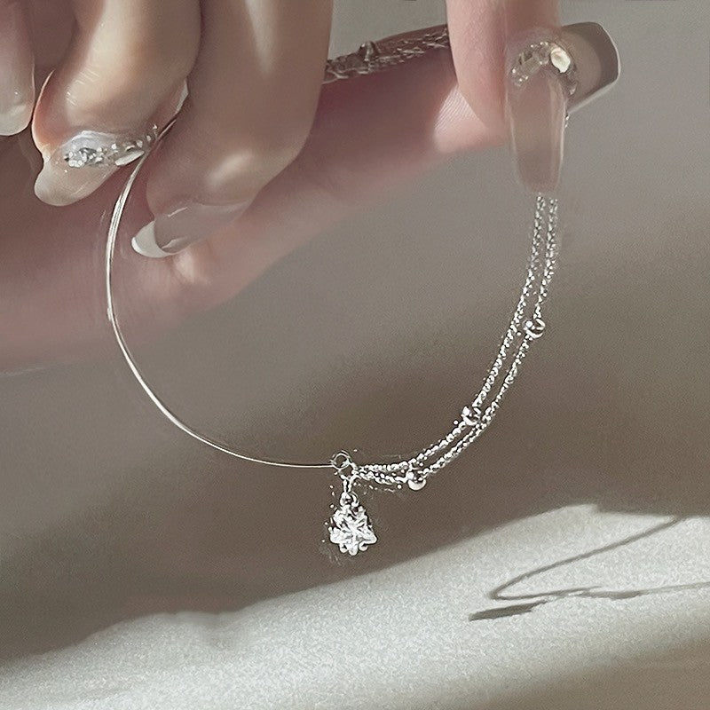 Double Layer Star Charm Bracelet
