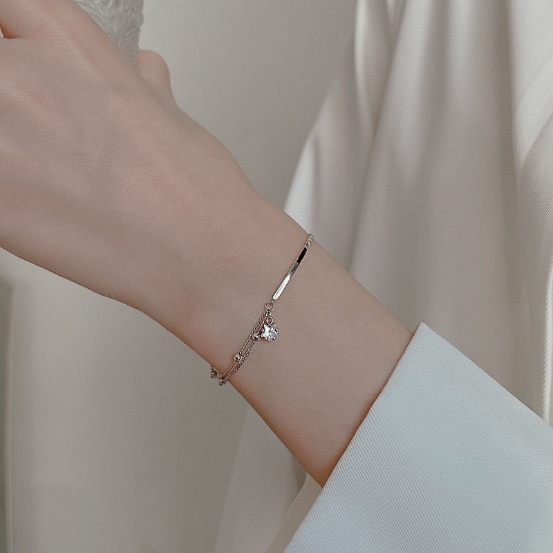 Double Layer Star Charm Bracelet