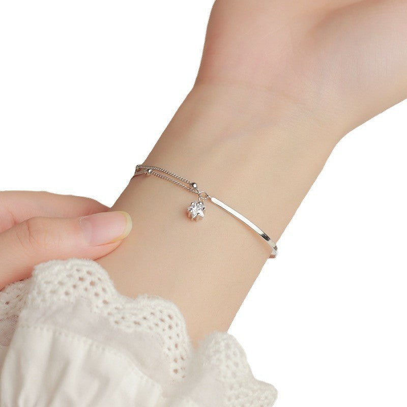 Double Layer Star Charm Bracelet