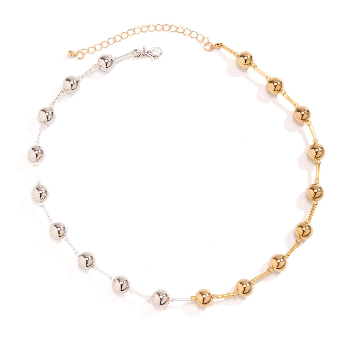 Two-Tone Gradient Bead Necklace