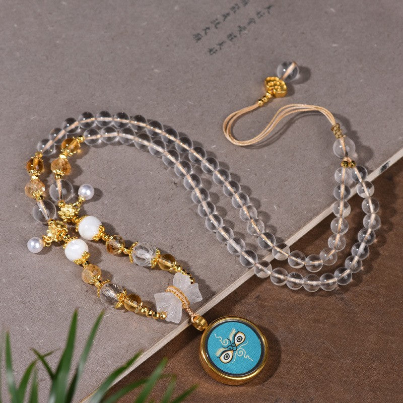 Blue Eye Beaded Necklace
