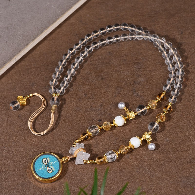 Blue Eye Beaded Necklace