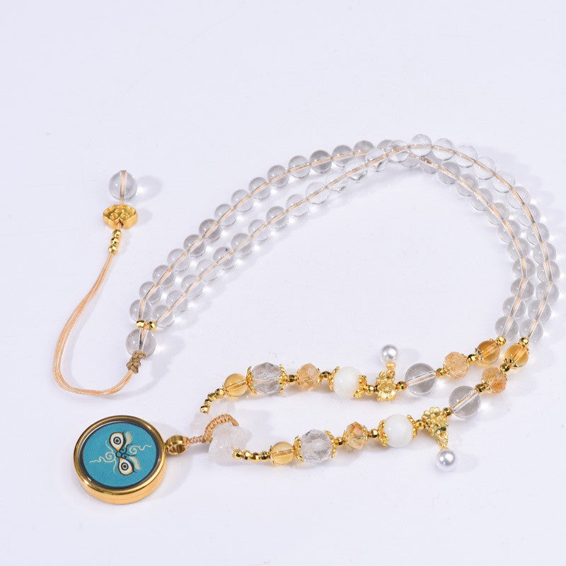 Blue Eye Beaded Necklace