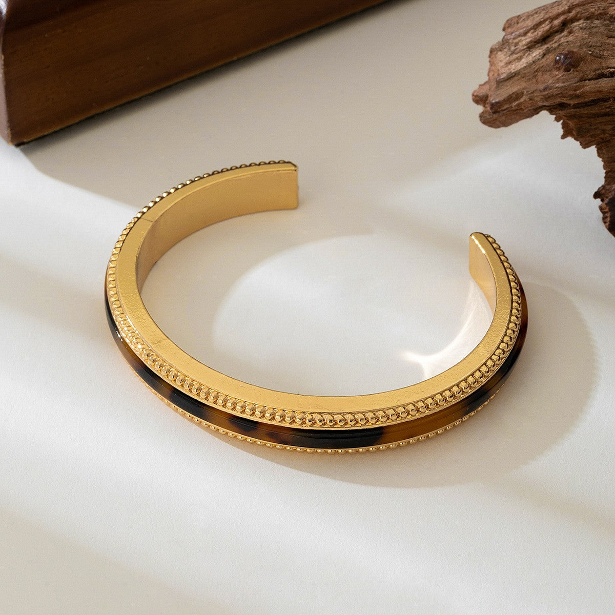 Leopard Print Bangle & Ring Set