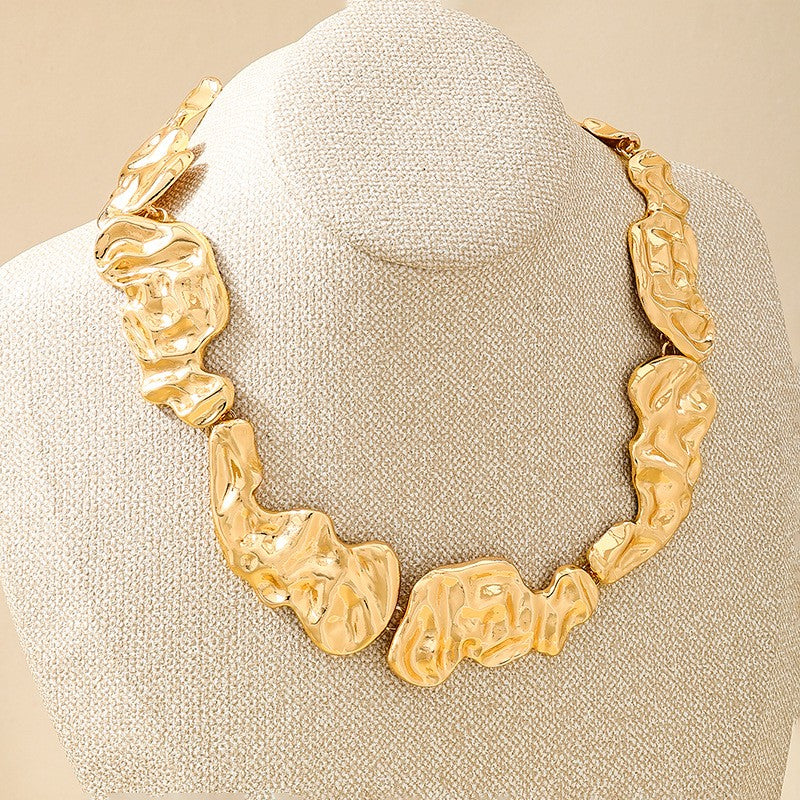 Liquid Gold Statement Necklace