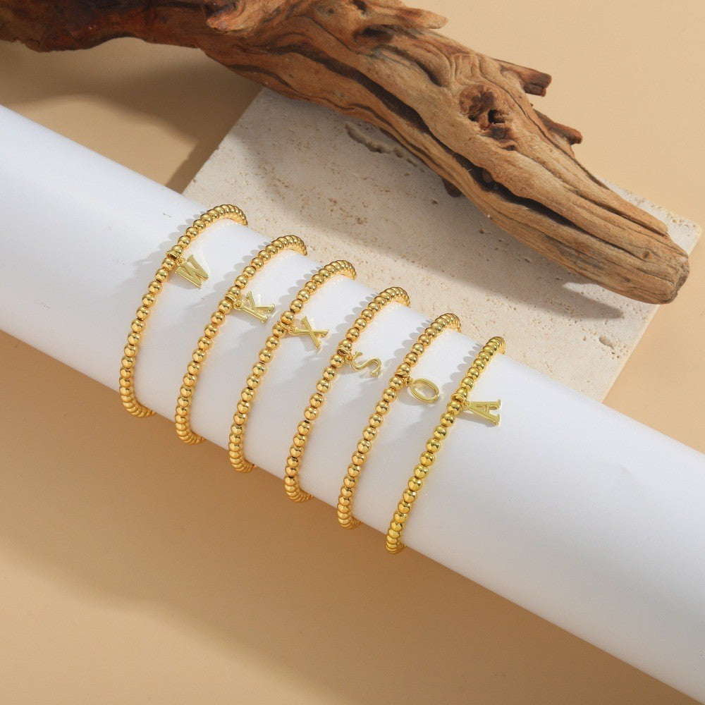 Alphabet Bead Bracelet