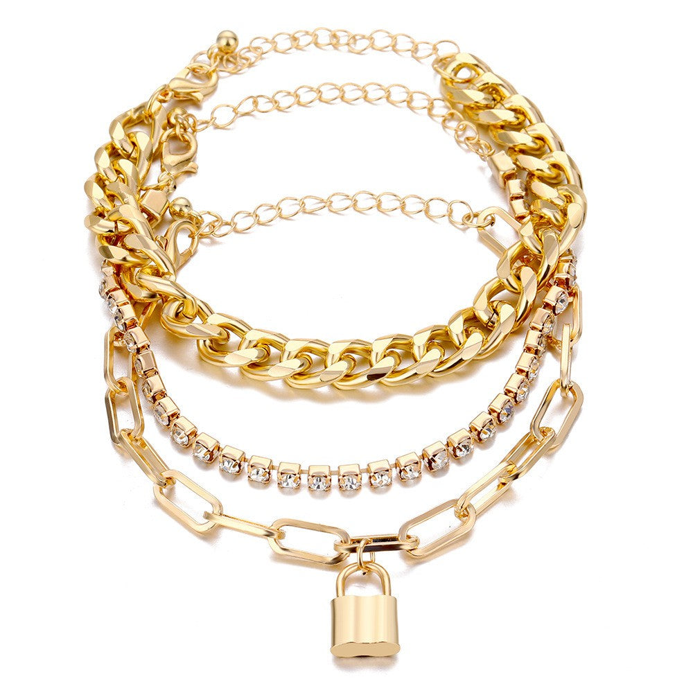 Mixed Texture Cuff Bracelet Set