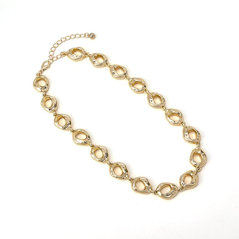 Organic Oval Link Necklace