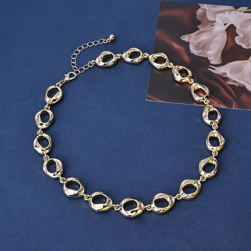 Organic Oval Link Necklace