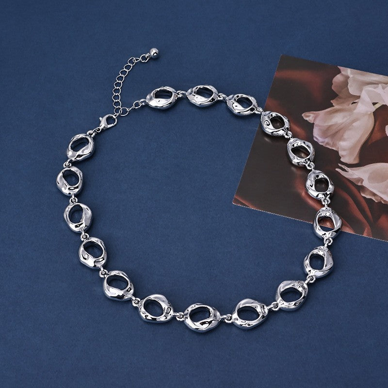 Organic Oval Link Necklace