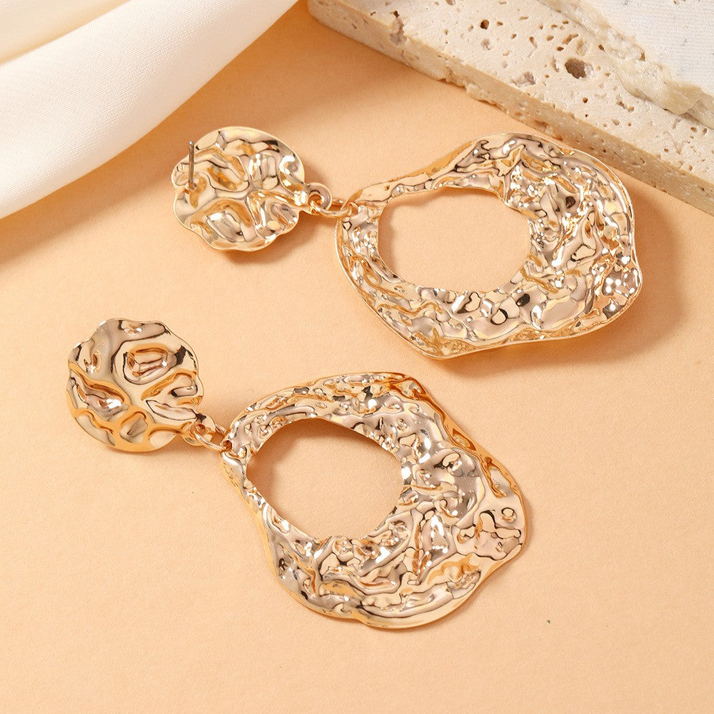 Molten Metal Drop Earrings