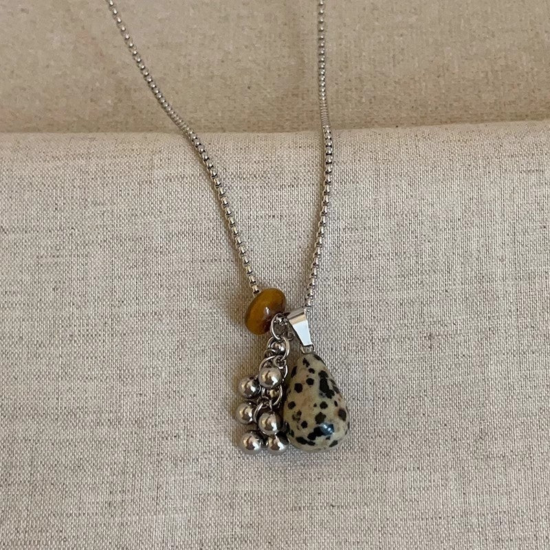 Tiger's Eye Grape Cluster Necklace