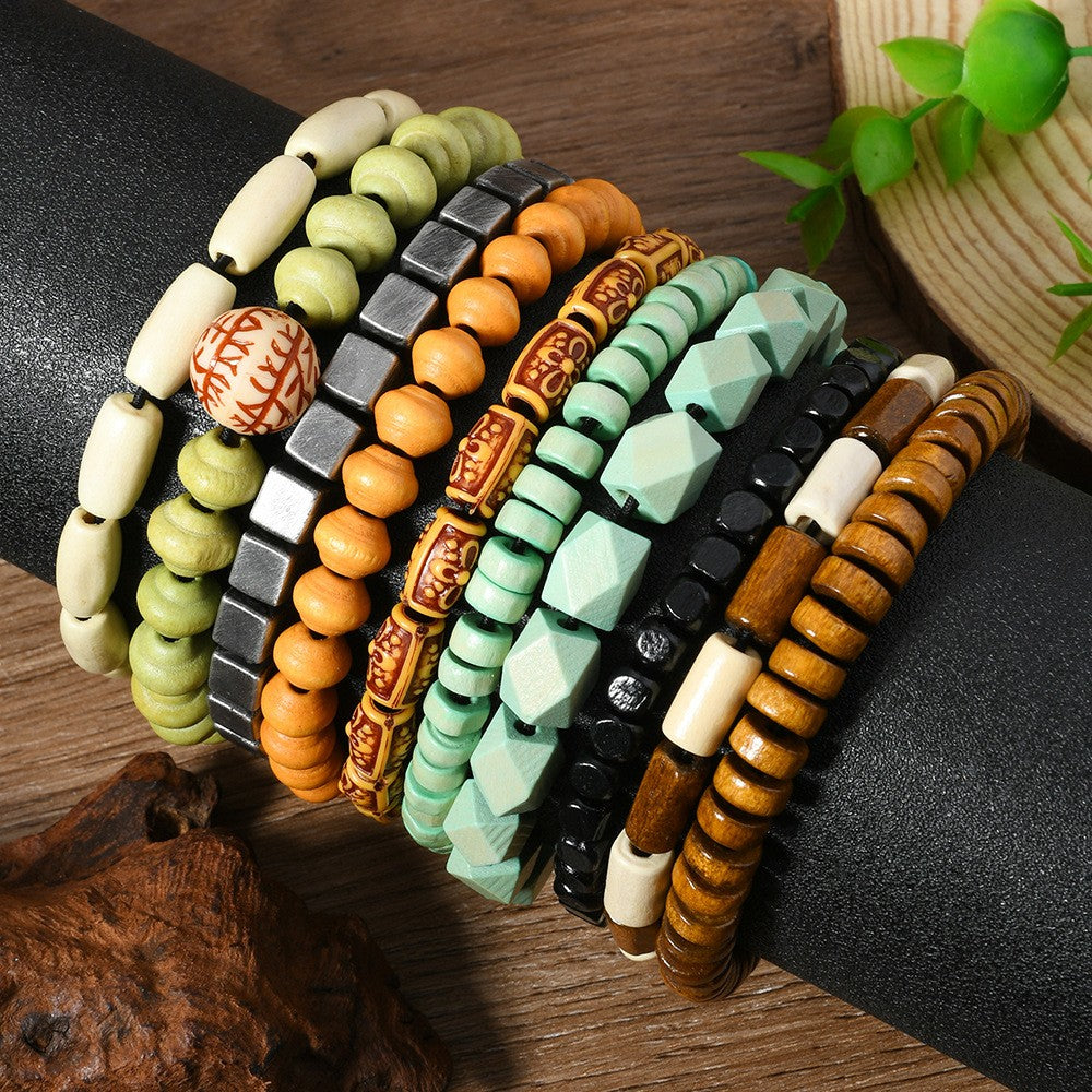 Mixed Bead Stackable Bracelet Set