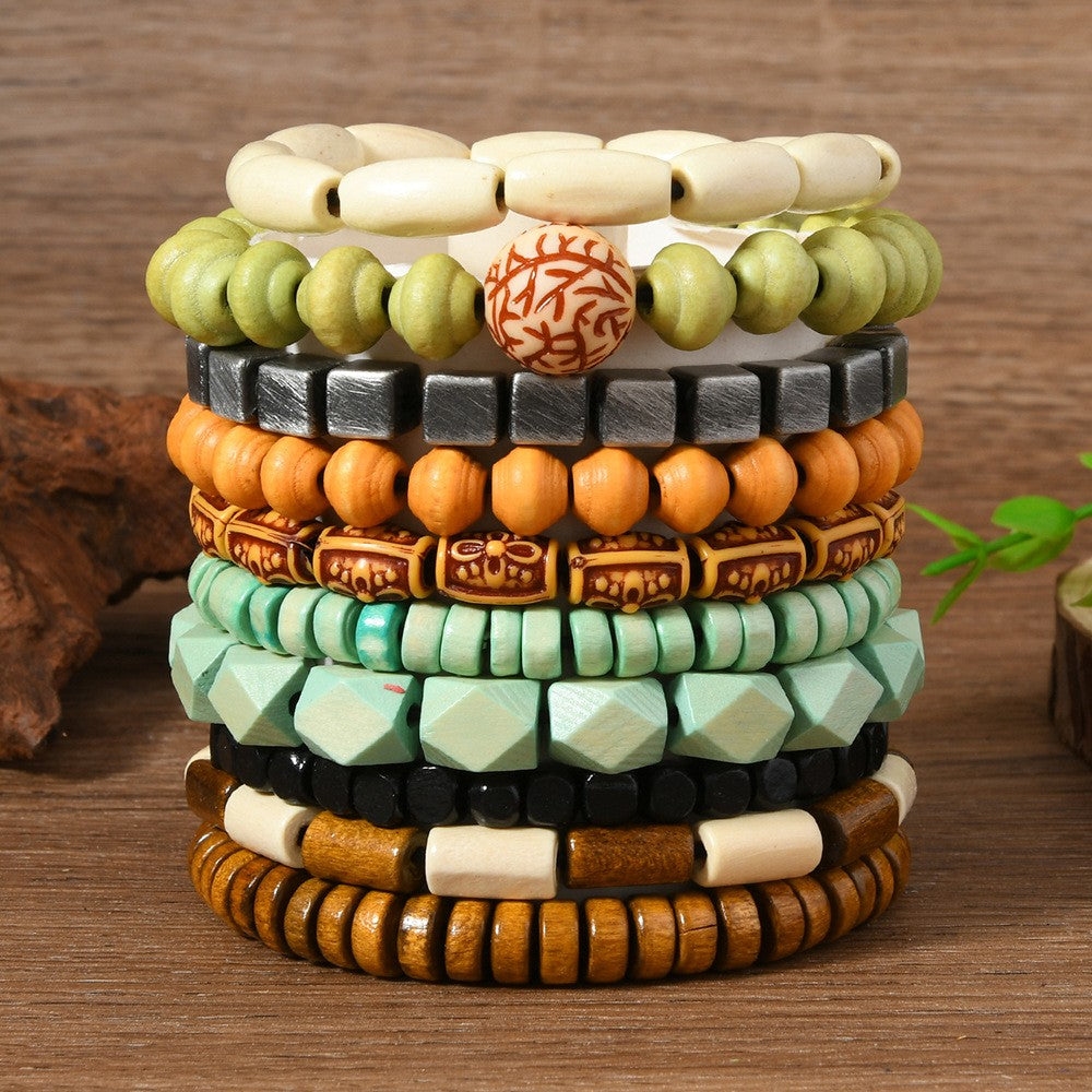 Mixed Bead Stackable Bracelet Set