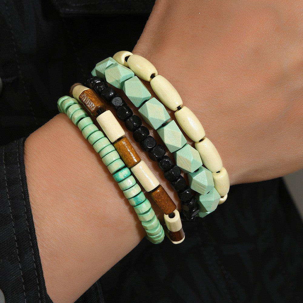 Mixed Bead Stackable Bracelet Set