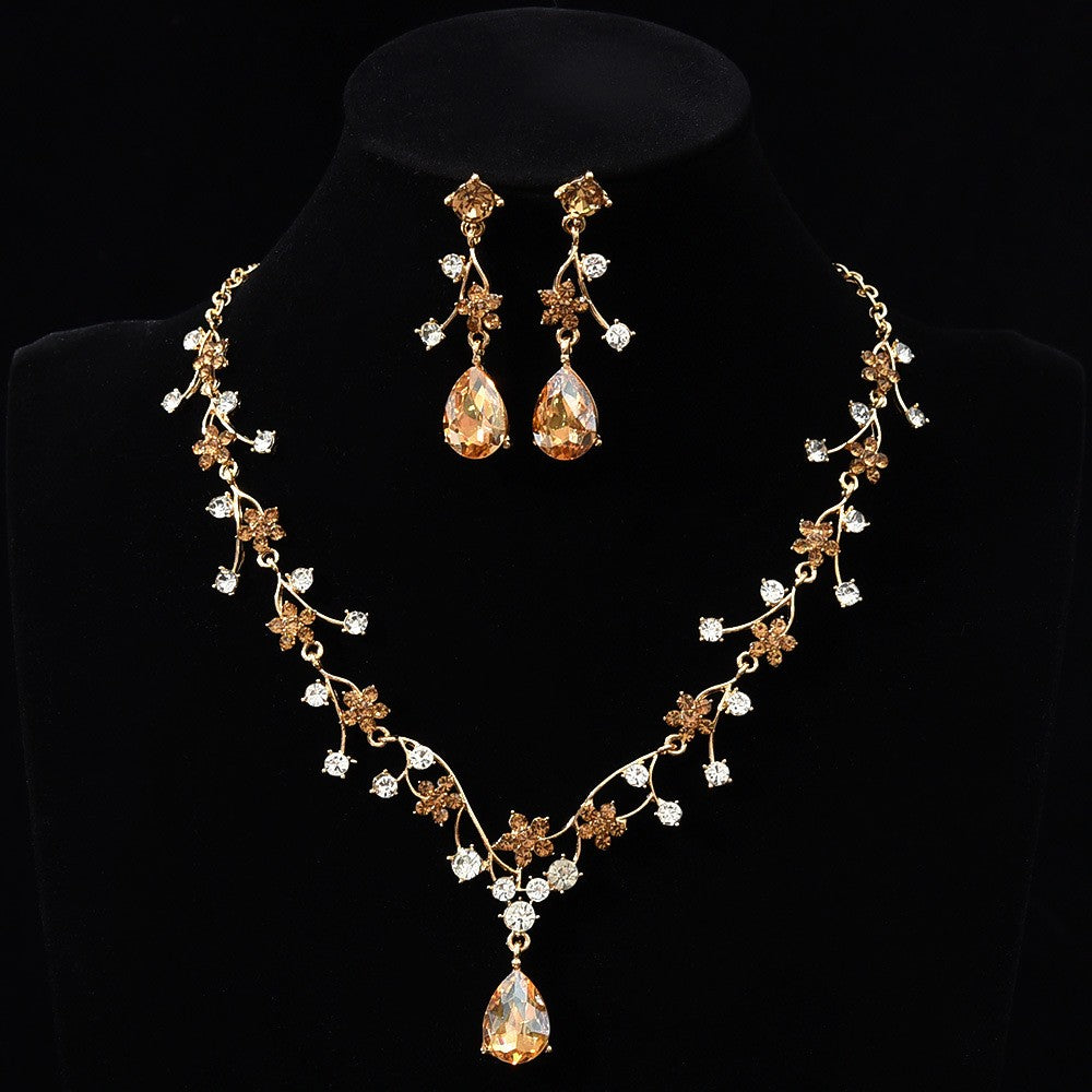 Floral Vine Necklace & Earring Set