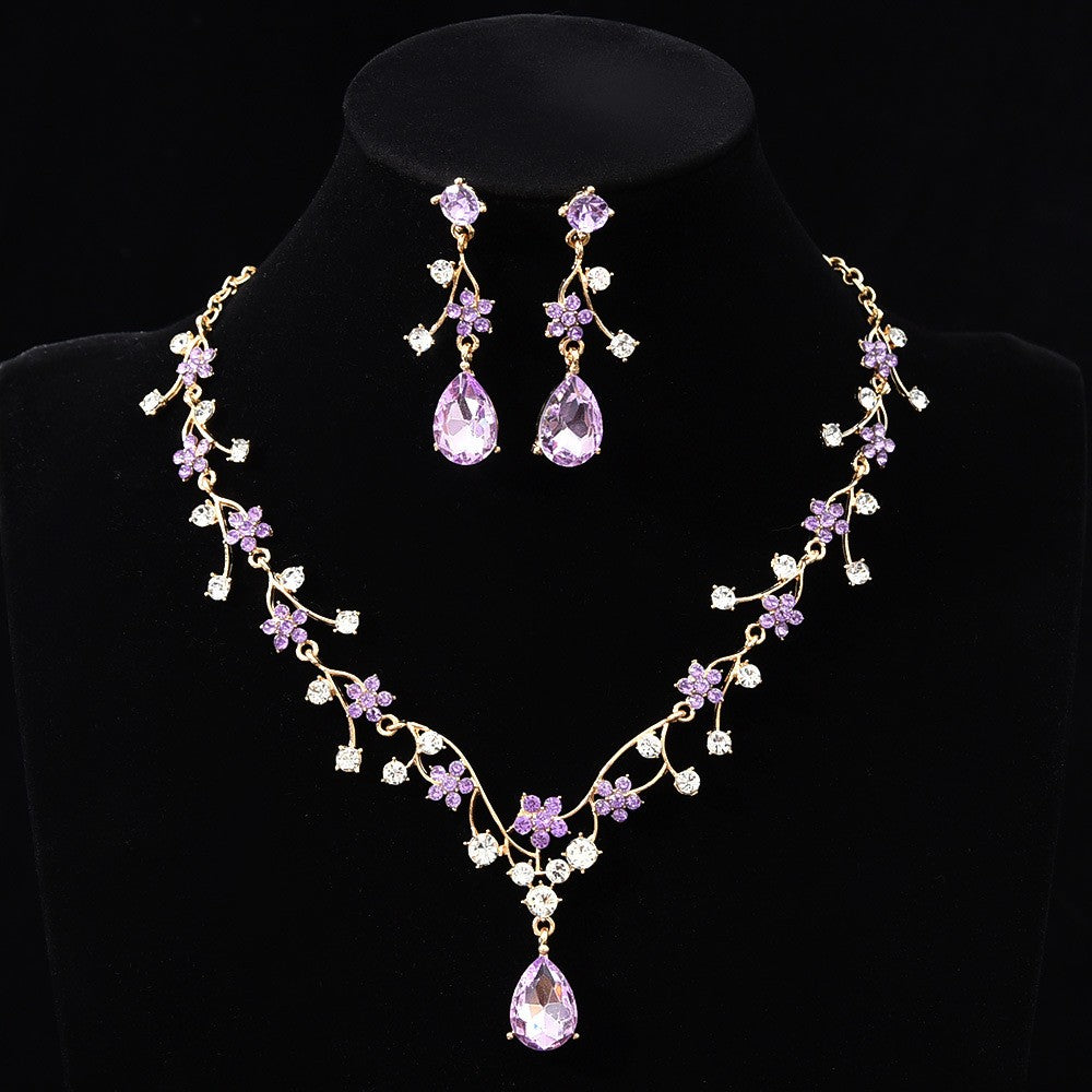 Floral Vine Necklace & Earring Set