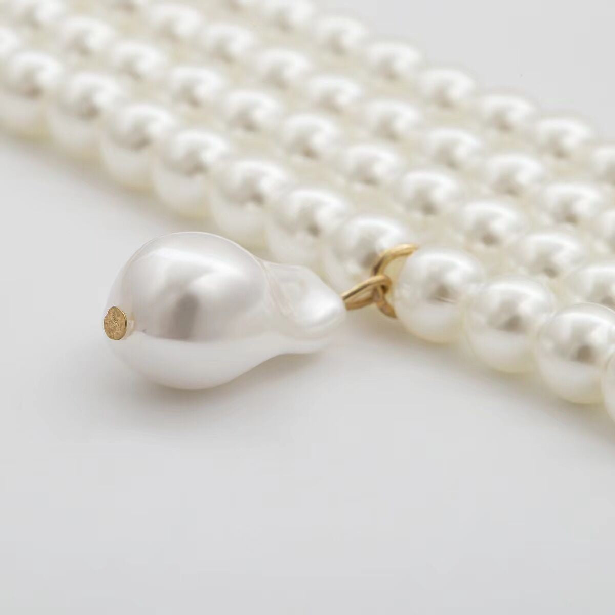 Triple Strand Baroque Pearl Choker