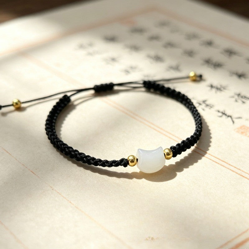 Cat Head Braided Bracelet