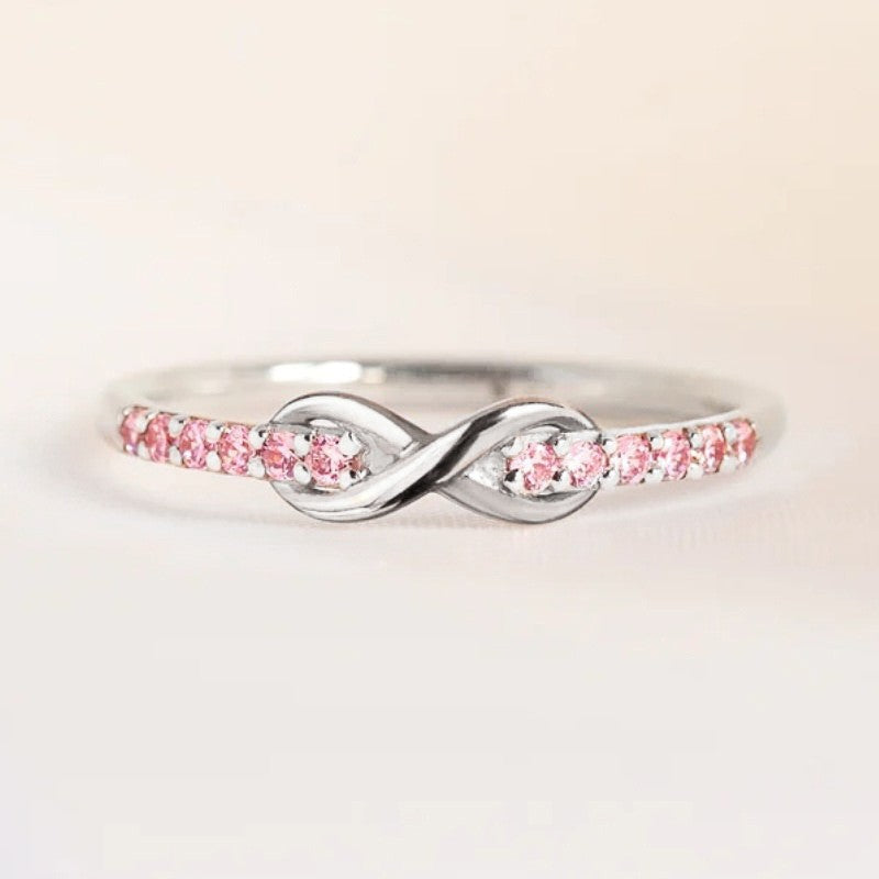 Gemstone Infinity Ring