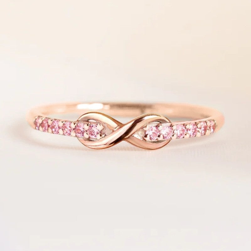 Gemstone Infinity Ring