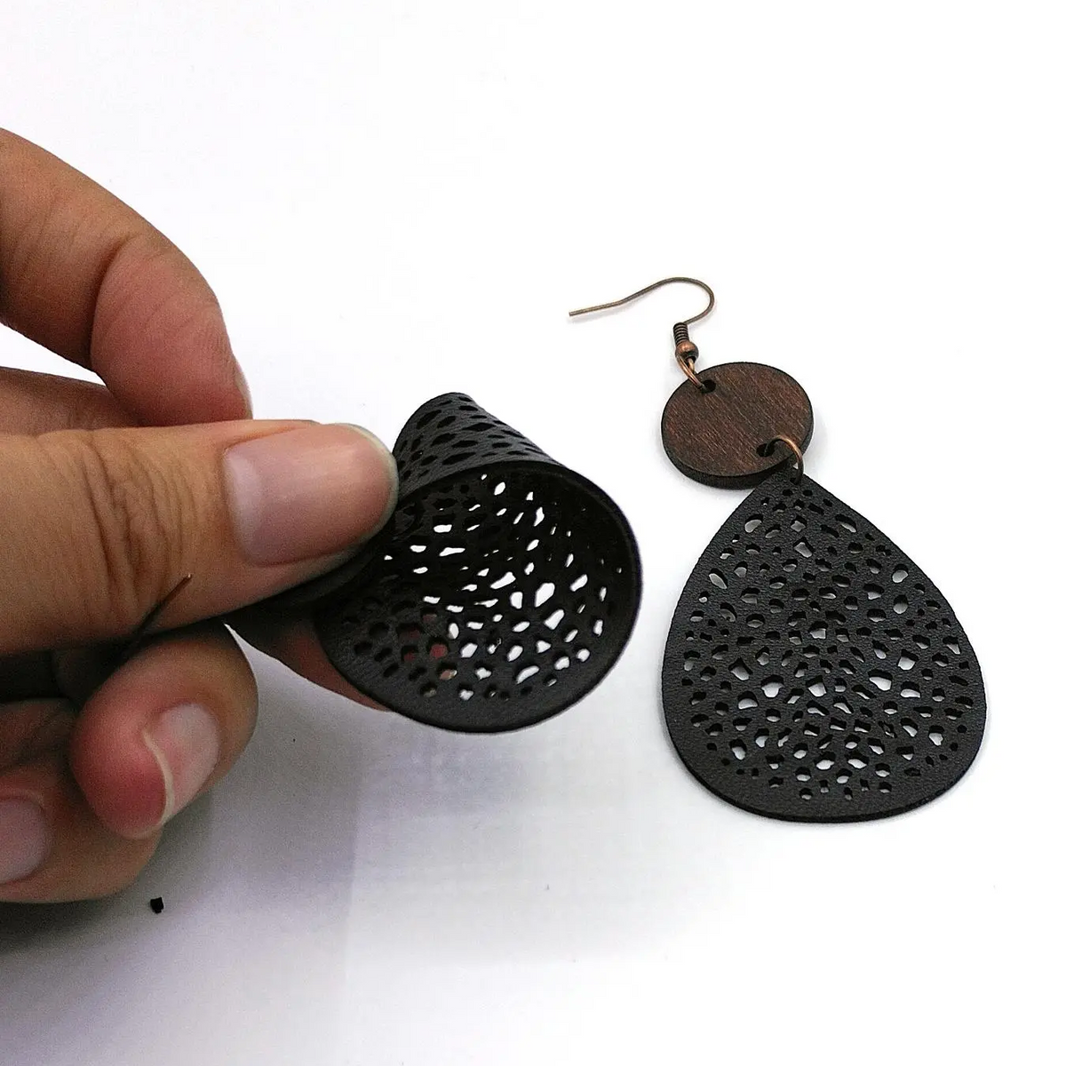Hollow Water Drop Earrings