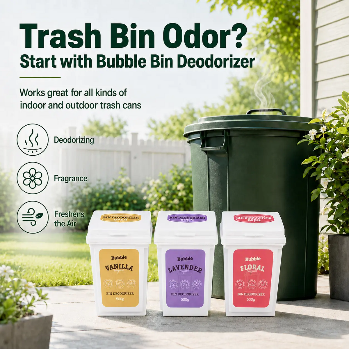 Scented Powder Deodorant - Household Bin Cleaner