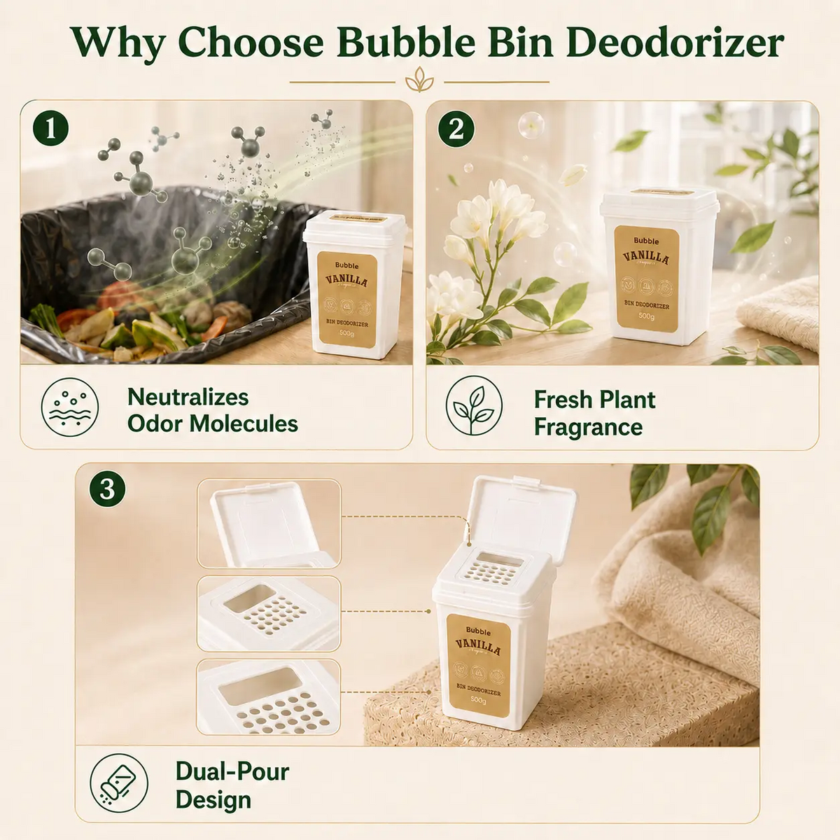 Scented Powder Deodorant - Household Bin Cleaner