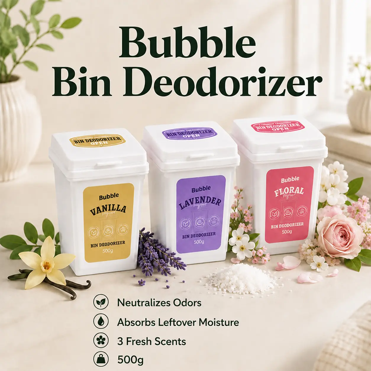 Scented Powder Deodorant - Household Bin Cleaner