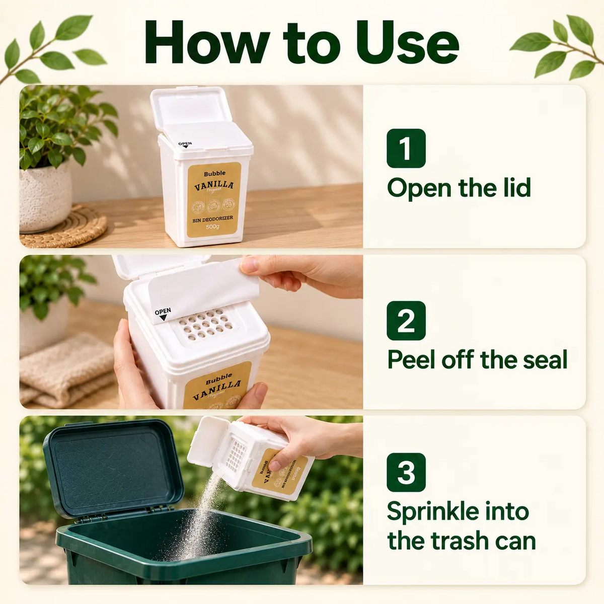 Scented Powder Deodorant - Household Bin Cleaner