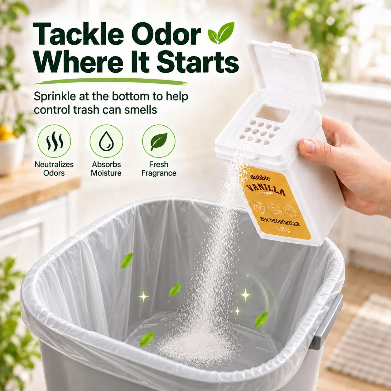 Scented Powder Deodorant - Household Bin Cleaner