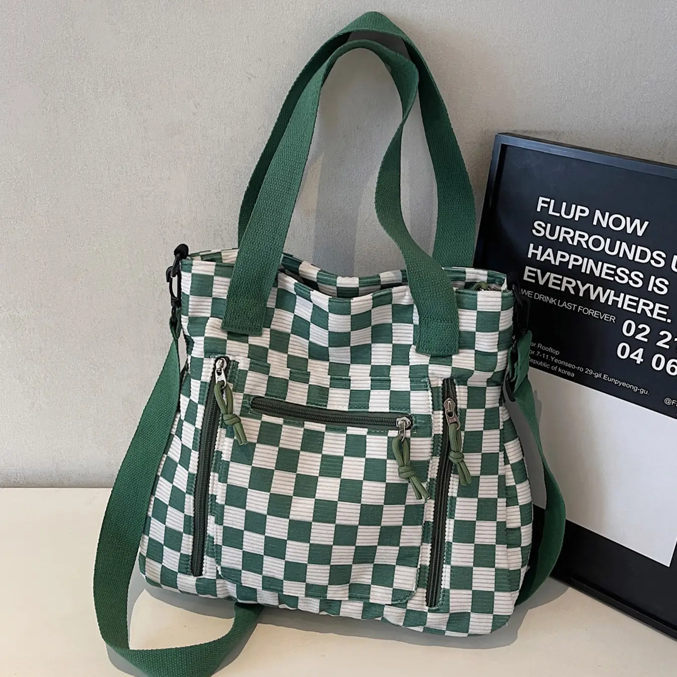 Casual Plaid Bag