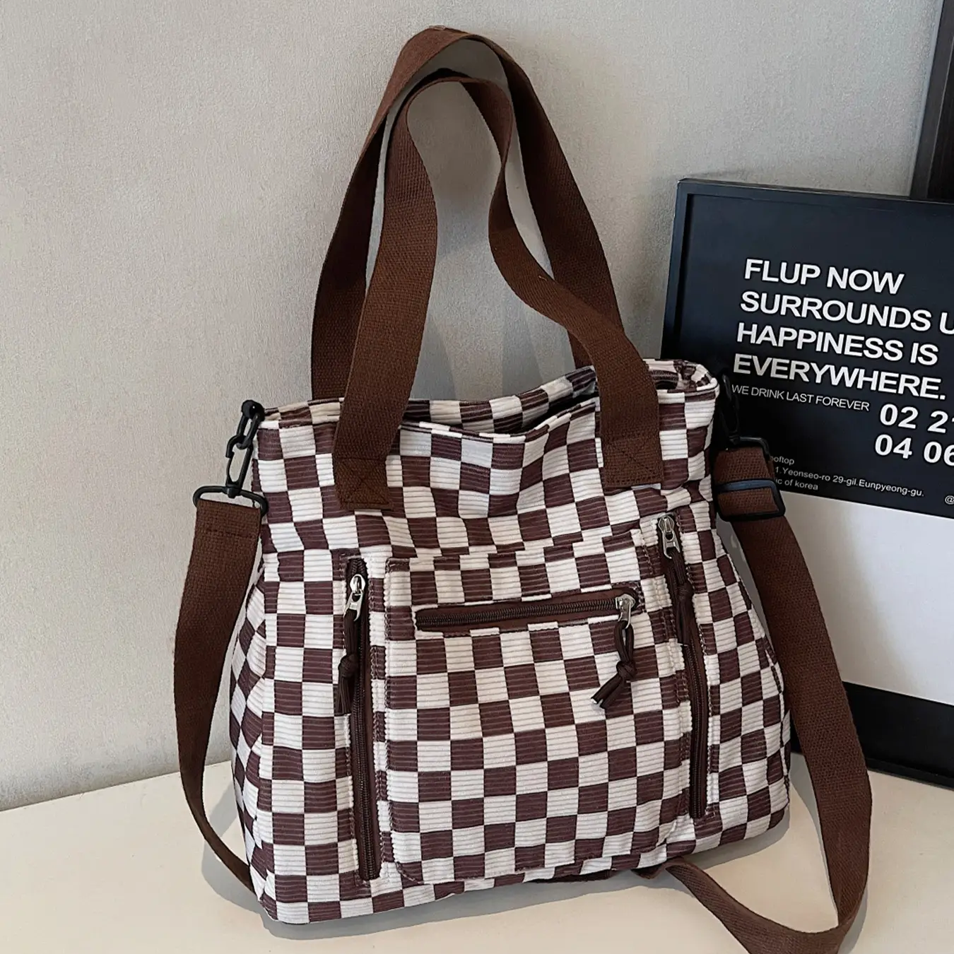 Casual Plaid Bag