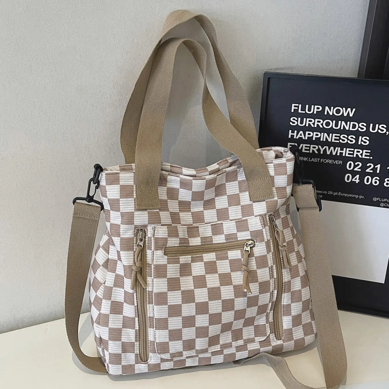 Casual Plaid Bag