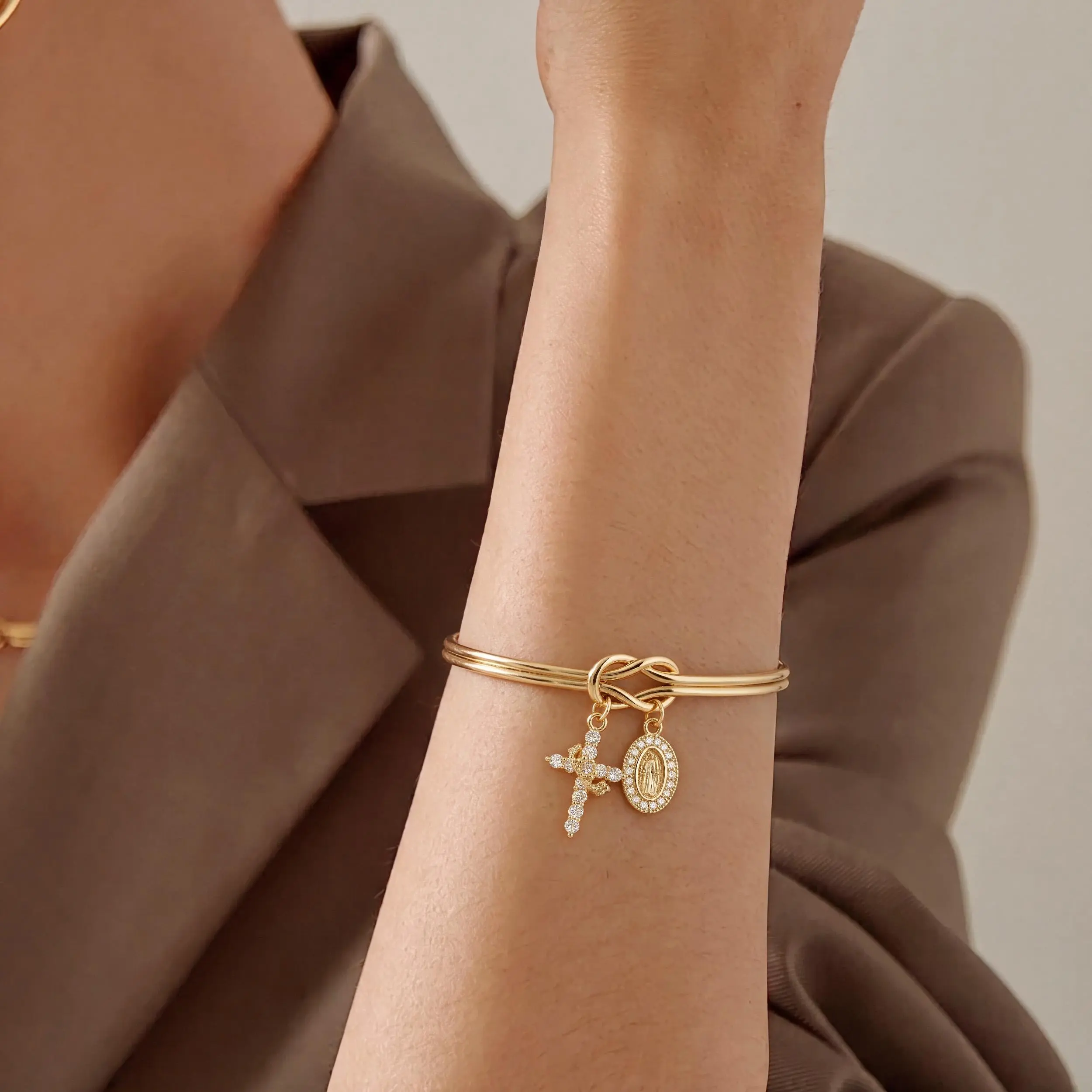 Cross Crown Knot Bracelet