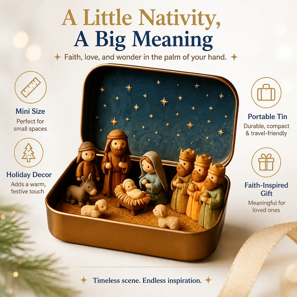 Pocket Size Nativity Scene Set