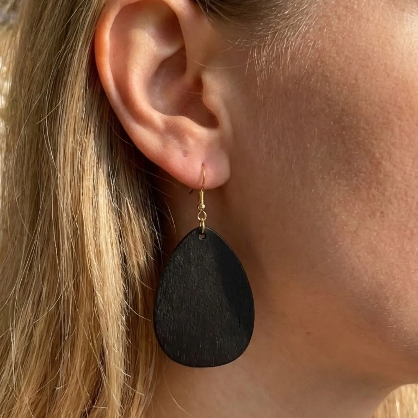 Geometric Wood Earrings