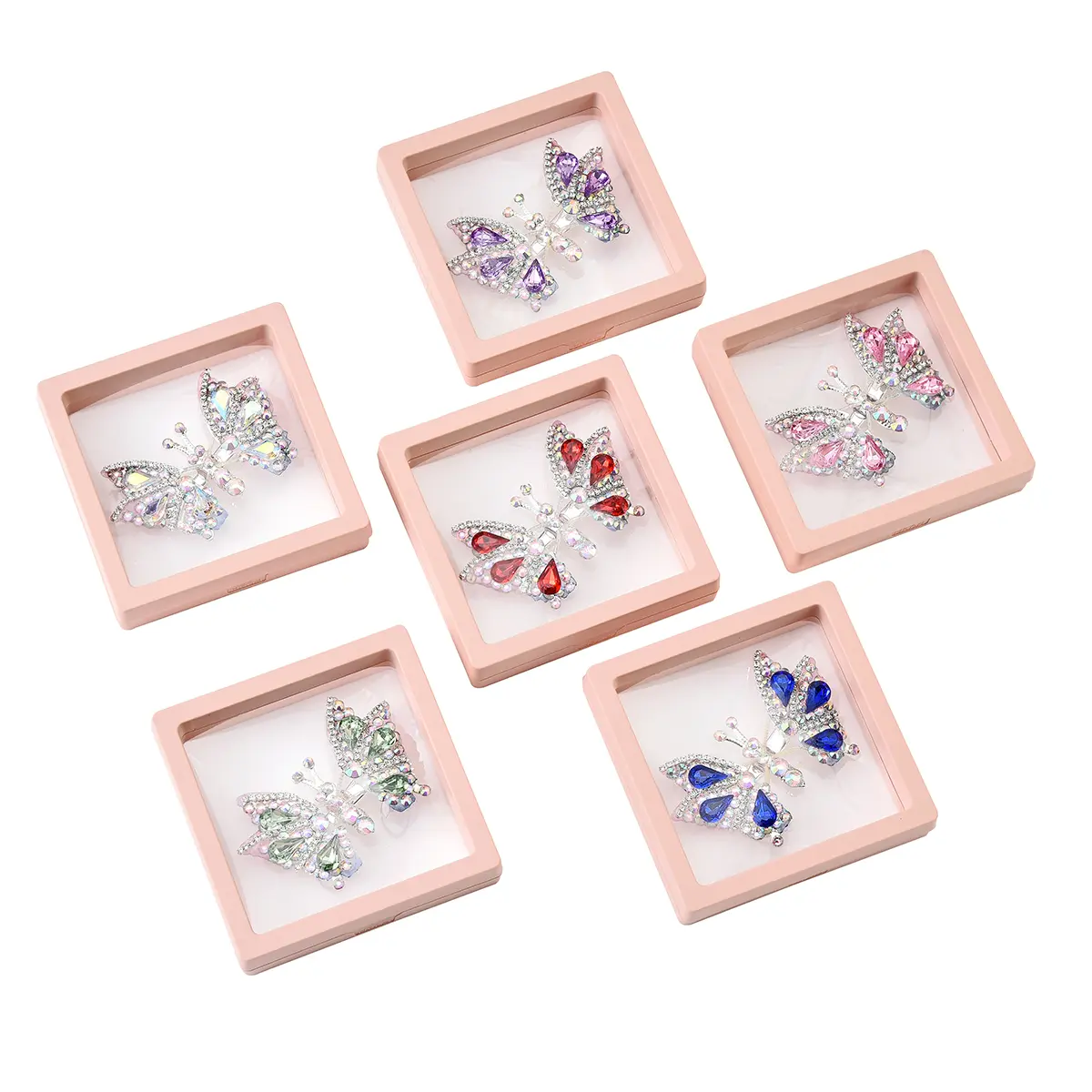 Handcrafted Butterfly Wing Claw Clips