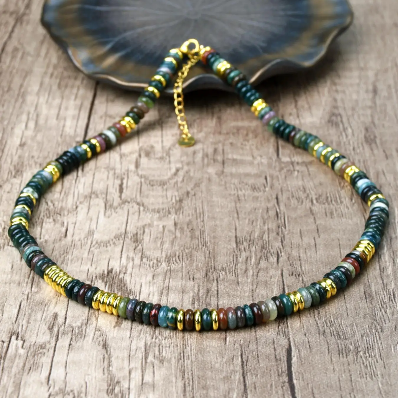 Natural Stone Beaded Necklace