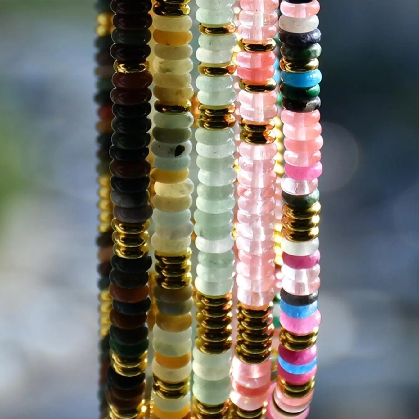 Natural Stone Beaded Necklace