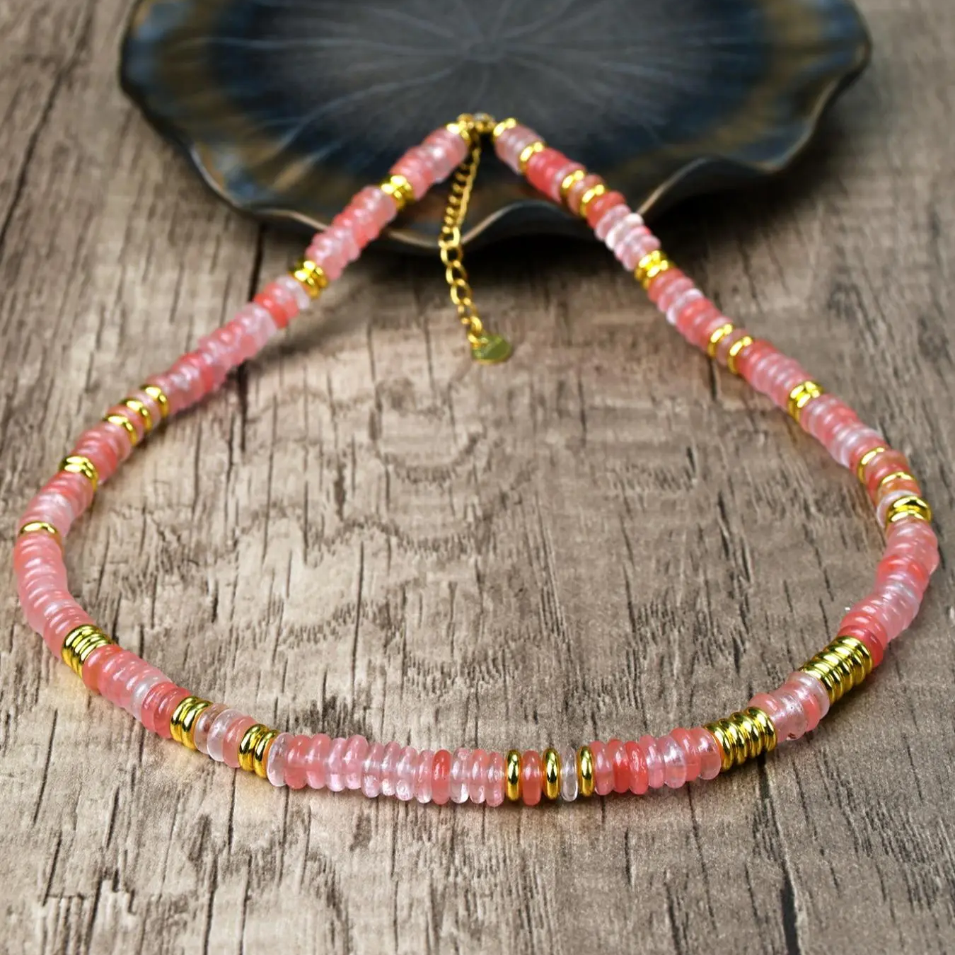 Natural Stone Beaded Necklace