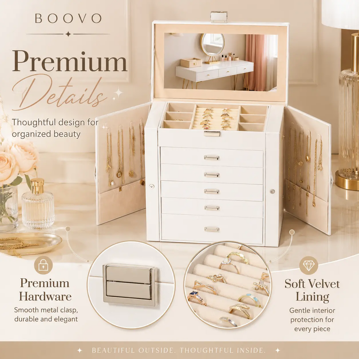 6 Tier Jewelry Box Organizer